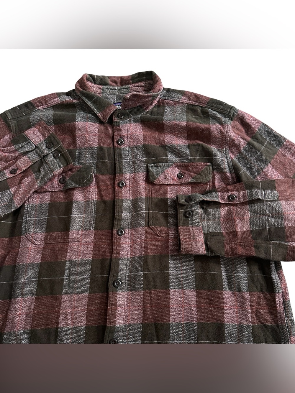 Patagonia Organic Cotton Plaid Flannel Shirt Men’s XL